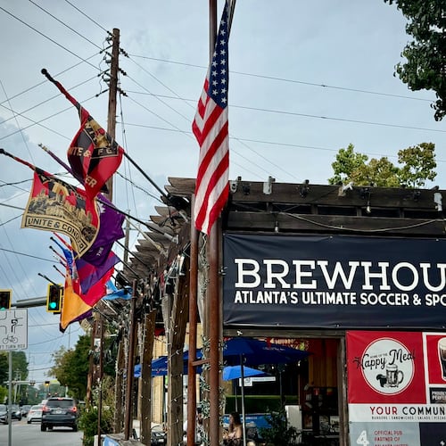 The Brewhouse Cafe in Little Five Points has been hailed as America's best soccer bar, and a second location is slated to open in south downtown ahead of the World Cup. (Henri Hollis/AJC 2025)