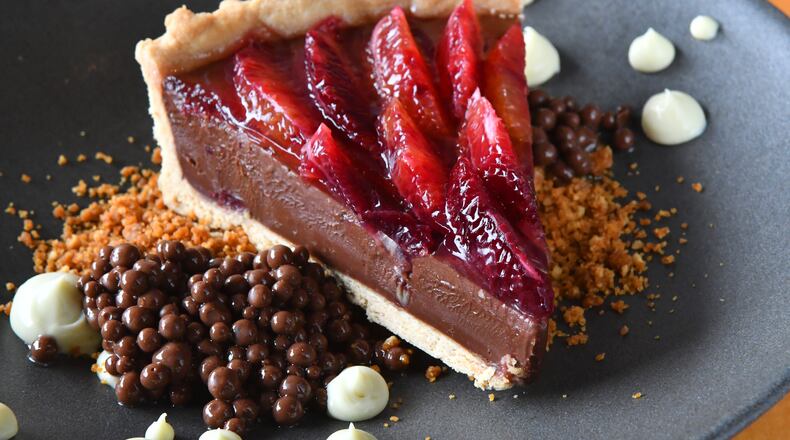 Banshee’s Blood Orange Chocolate Tart.
(CHRIS HUNT FOR THE ATLANTA JOURNAL-CONSTITUTION)