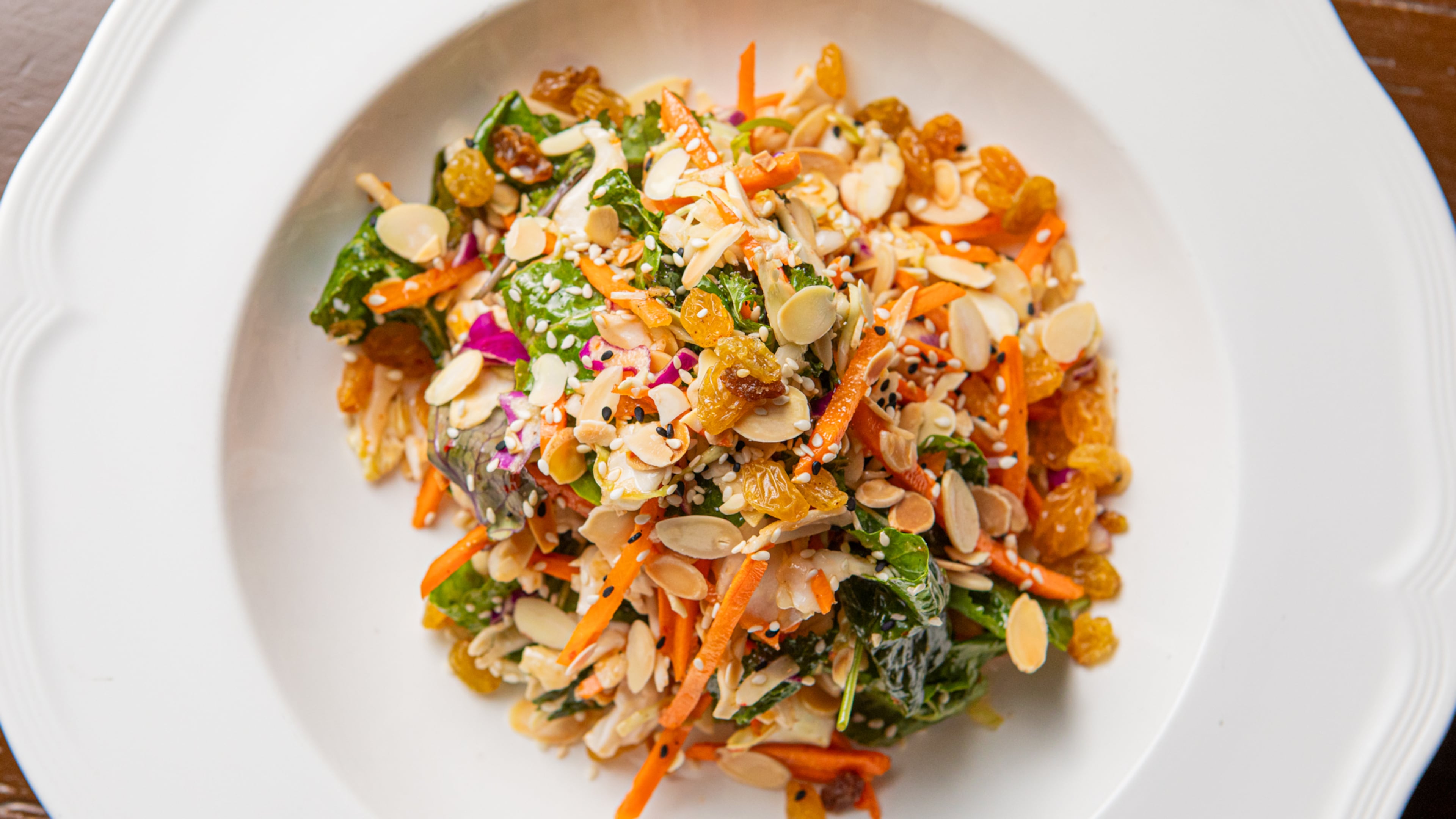 The Meehan's Public House Chopped Salad has been on its menu for the past six years. (Aaliyah Man for the AJC)
