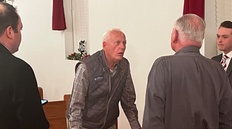 Republican Gary Richardson defeated fellow Republican C.J. Pearson in a special election runoff Tuesday for the state House. Richardson ran with the backing of Gov. Brian Kemp, while Pearson was aligned with former President Donald Trump. (Greg Bluestein / greg.bluestein@ajc.com)