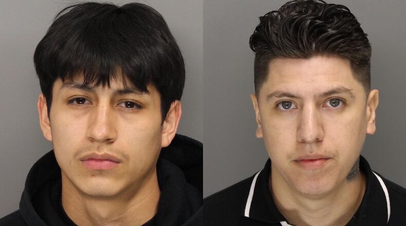 George Cambi, left, and Xavier Flores are charged in connection with a fatal accident that killed two fathers April 7 in Cobb County.
