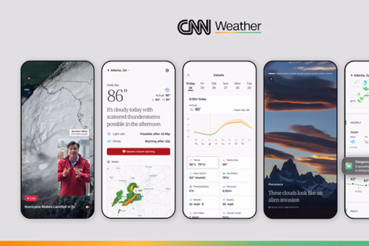 CNN Weather is CNN's first standalone lifestyle offering. Weather has long been a ratings and web traffic driver for news outlets. (CNN)