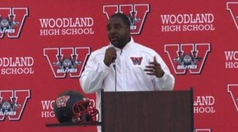 Woodland coach Antonio Andrews