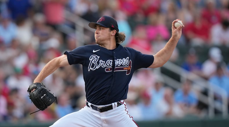 Braves pitcher Dylan Dodd and fellow lefty Jared Shuster are scheduled to make their MLB debuts soon. (AP file photo/Gerald Herbert)