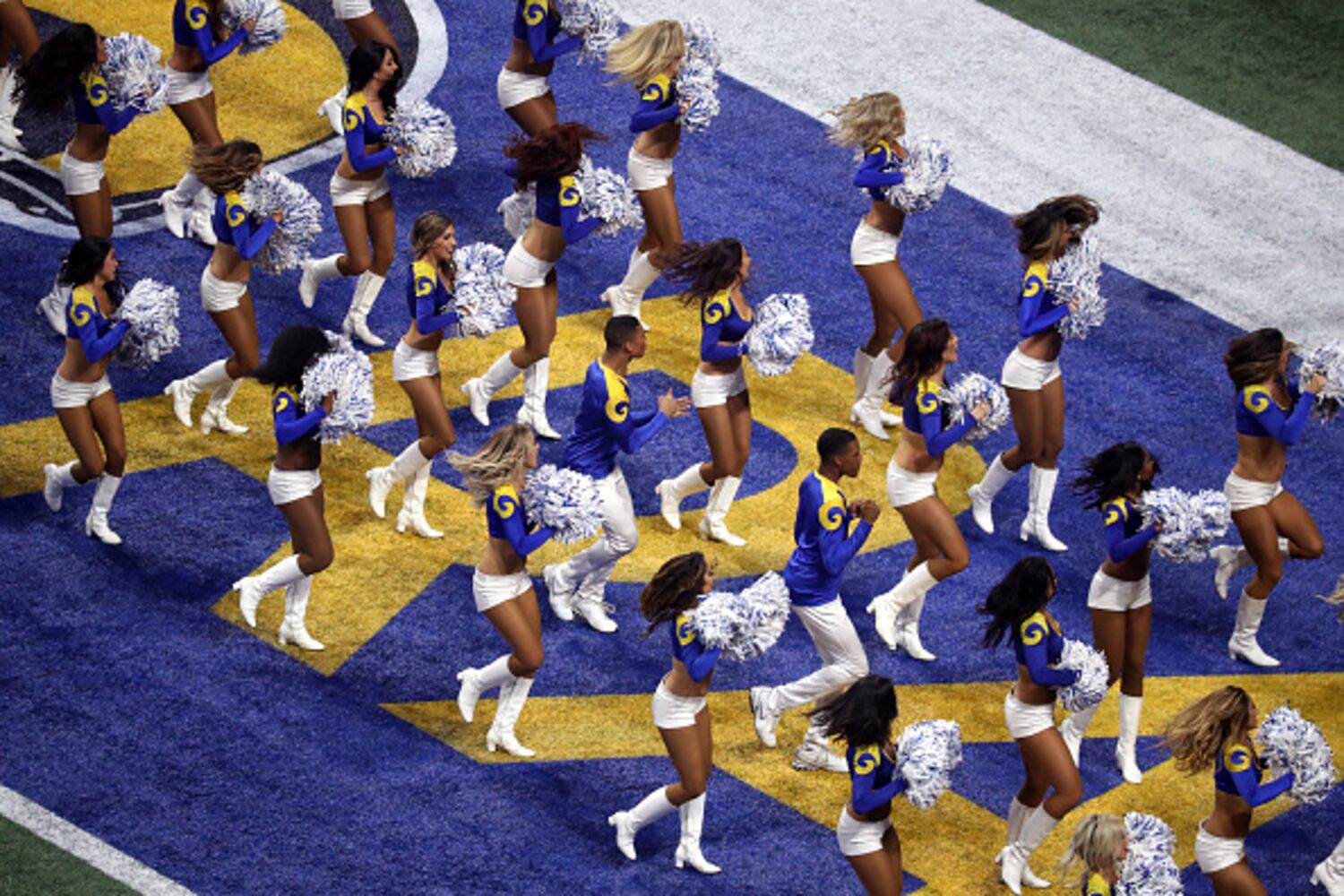 Photos: NFL’s first male cheerleaders perform at Super Bowl 53