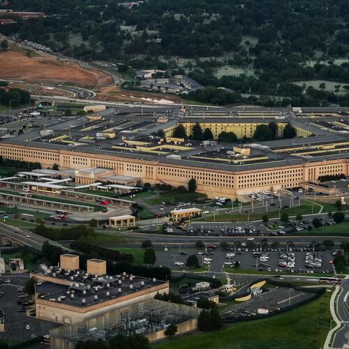 The Pentagon is seen from the air, Tuesday, Sept. 8, 2026, in Washington (AP Photo/Julia Demaree Nikhinson)