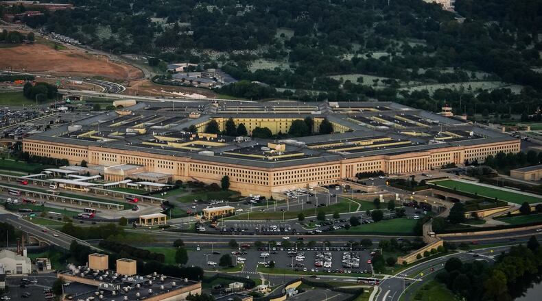 The Pentagon is seen from the air, Tuesday, Sept. 8, 2026, in Washington (AP Photo/Julia Demaree Nikhinson)