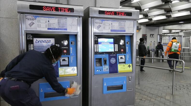 MARTA has stepped up cleaning of stations, buses and trains amid the coronavirus 0utbreak. Now it’s giving thousands of employees a $500 “hero” bonus for working during the pandemic. (MARTA PHOTO)