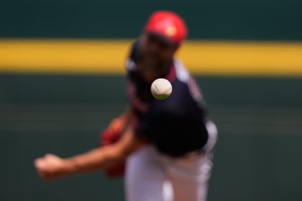 Braves pitcher Chris Sale delivers during a recent spring training game.