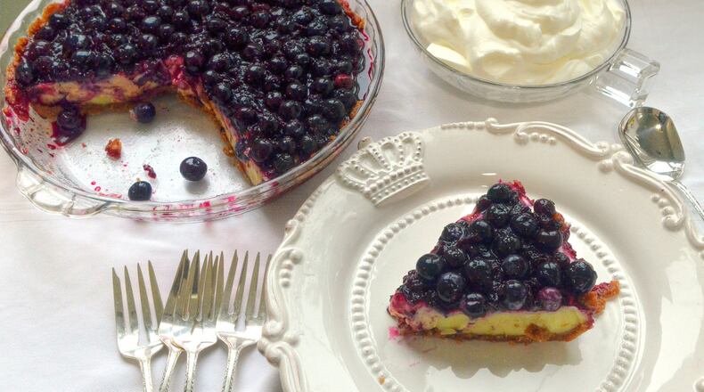 Southerners have been eating chilled lemon pie, traditionally topped with meringue or whipped cream, for generations. Why not add blueberries? This easy Lemon and Blueberry Icebox Pie calls for a buttery graham cracker crust that you can make yourself. Whipped cream is optional. STYLING BY WENDELL BROCK / CONTRIBUTED BY CHRIS HUNT PHOTOGRAPHY