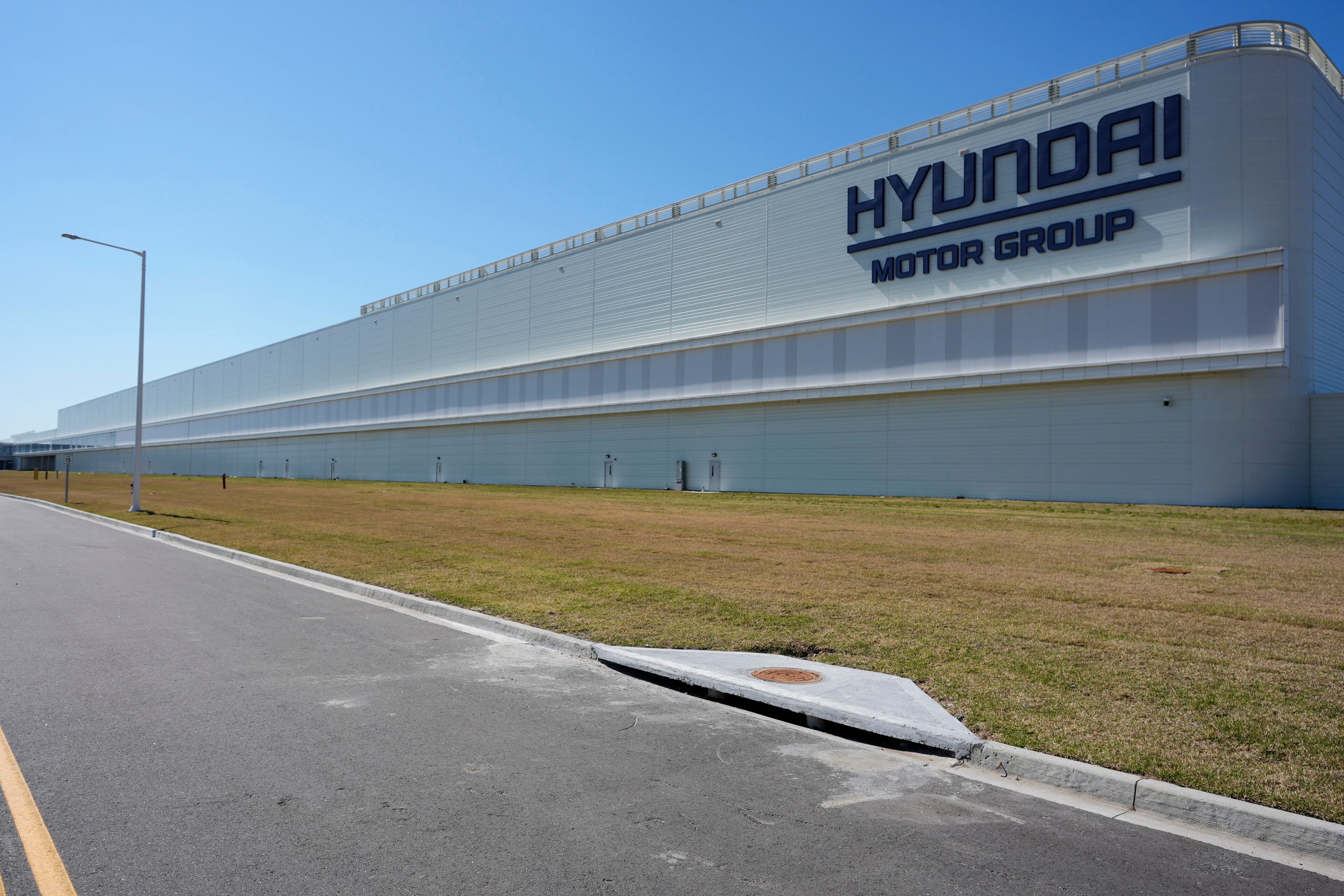 The Hyundai Motor Group Metaplant America is seen on March 26, 2025, in Ellabell. (Mike Stewart/AP)
