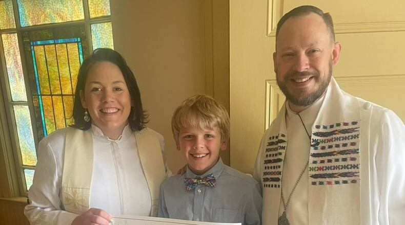 With the help of his parents and paternal grandparents, the third-grader is selling pound cakes and cookies, with 100 percent of the proceeds going to Ukraine through the United Methodist Committee on Relief. (Courtesy of Emily Wilson)