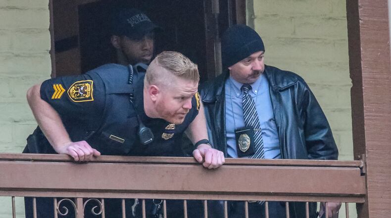 December 12, 2016 DeKalb County: DeKalb County police officers responded to a call of a person shot at The Knights Inn at 2859 Panola Road in DeKalb County at 7:00 a.m on Monday, December 12, 2016. When police arrived they found a 27-year old male suffering from a gunshot wound. The victim told police a man had shot him and then fled on foot. The victim was transported to the hospital with non-life-threatening injuries. Officers located the suspect, a 28-year old male, and took him into custody without incident according to DeKalb County police Major S.R. Fore. A weapon was also recovered. Fore said that It appears the shooting took place in the breezeway and robbery may have been the motive. The investigation is ongoing. JOHN SPINK /JSPINK@AJC.COM