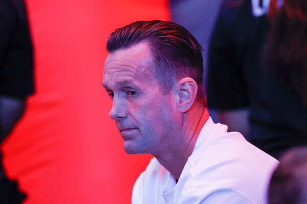 “I don’t see enough belief that we can do this,” Atlanta United manager Ronny Deila says. “I don’t see it. I talk all week, all year about togetherness, desire to win. I don’t see that. So that, I have to look at myself.” (Miguel Martinez/AJC)
