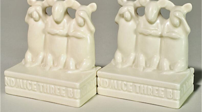 This charming pair of bookends is more than cute - it is also rare and valuable. (handout/TNS)