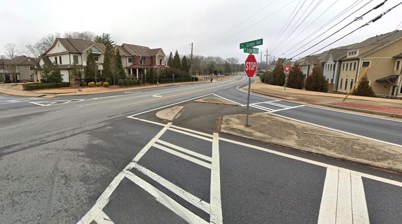 Milton recently approved moving forward to bring a traffic signal to the intersection of Arnold Mill Road/Ga. 140 and Green Road. (Google Maps)