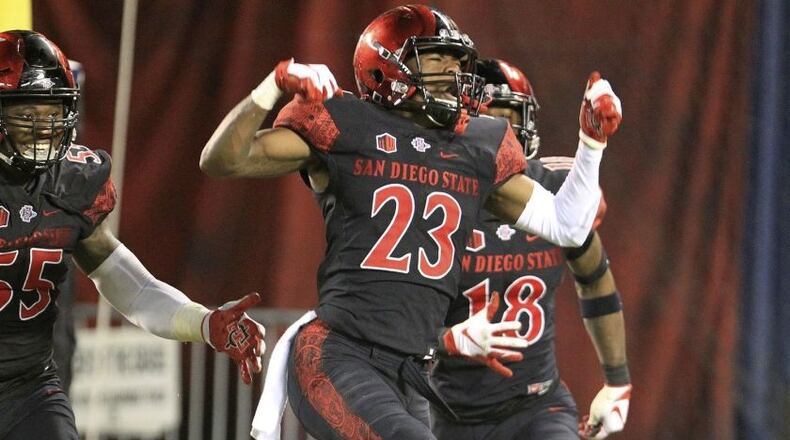 Darren Hall had the reputation of a playmaker at San Diego State. (Associated Press)