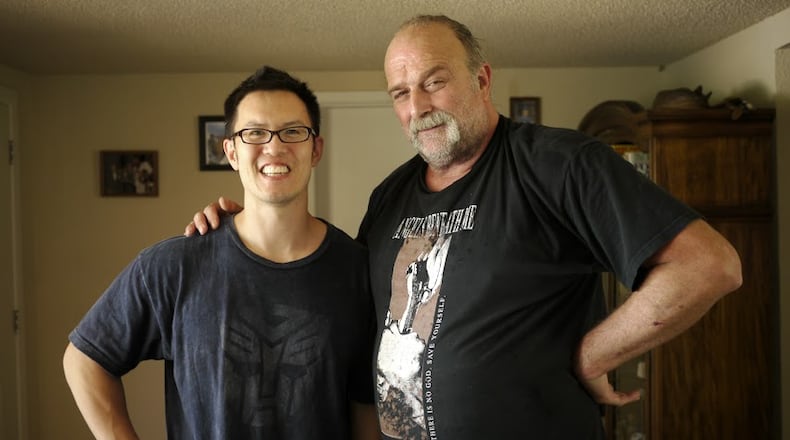 Jake "The Snake" Roberts and filmmaker Steve Yu.