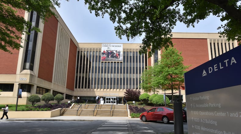 Delta Air Lines headquarters. HYOSUB SHIN / HSHIN@AJC.COM