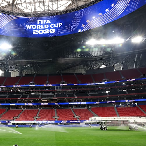The Georgia World Congress Center Authority spent $612,000 on tickets to World Cup matches at Mercedes-Benz Stadium, which the agency owns. With prices starting at $596,000, the agency debated if it cost too much to book a suite in its own facility, before deciding to split the cost. (Arvin Temkar/AJC)