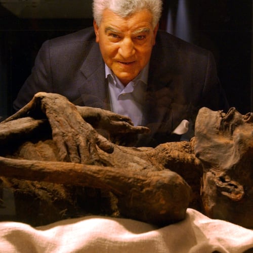 Photographed in 2003, Zahi Hawass, director of the Supreme Council of Antiquities in Egypt, worked with the Michael C. Carlos Museum to return the mummy believed to be Ramesses I to Egypt after it was exhibited at Emory. (AJC staff)