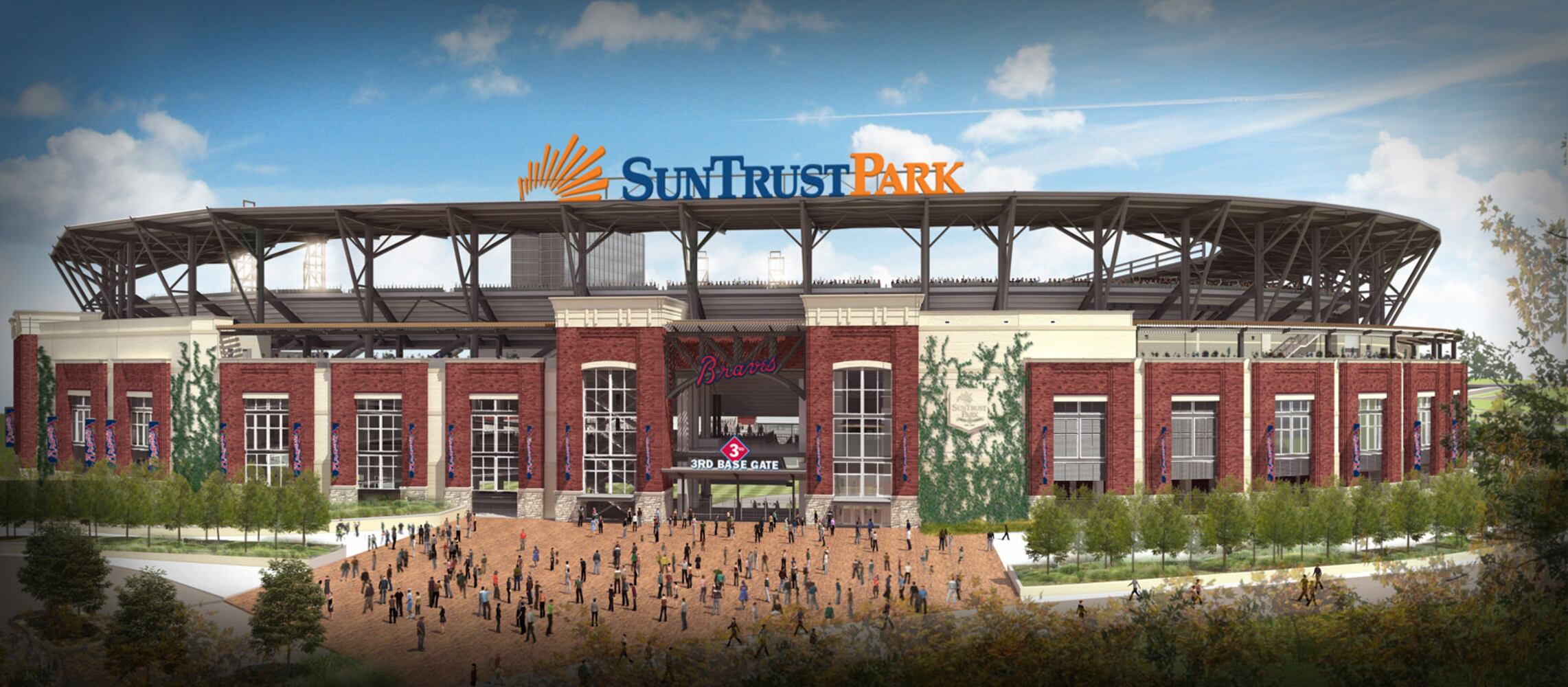 Renderings of SunTrust Park