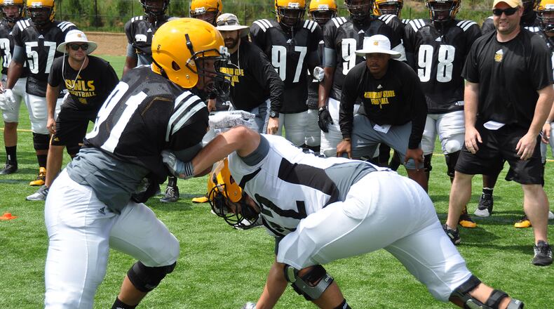 Mason Harris (91) transferred to Kennesaw State from South Carolina. (Kennesaw State)