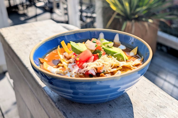 Green Coyote Cantina’s Chicken Tortilla Soup. (Courtesy of Green Coyote Cantina/Chase Walsh)
