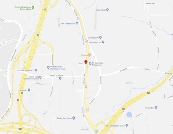 Mountain View is located just inside the Clayton County line. GOOGLE MAPS