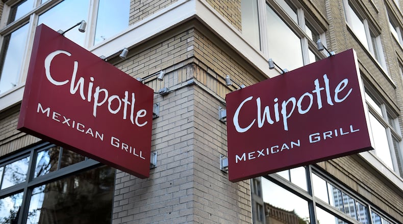 PORTLAND, OR - NOVEMBER 03: A general view of a Chipotle Mexican Grill store sign outside a location in downtown Portland on November 3, 2015 in Portland, Oregon.