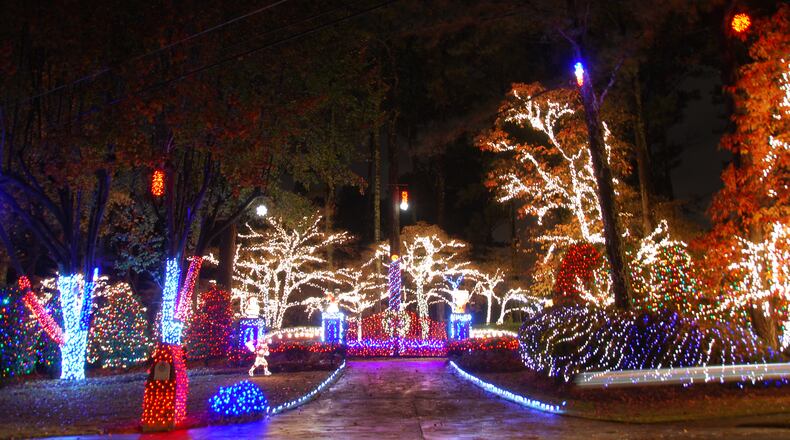 A look at the 275,000-light Christmas display at a home in Kennesaw. Photo courtesy of Richard B. Taylor.