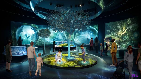 This is a rendering of the proposed FutureVerse museum project in downtown Atlanta.