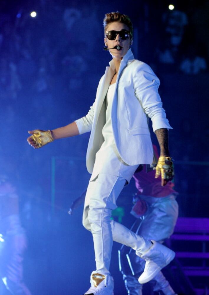 Justin Bieber at the Staples Center