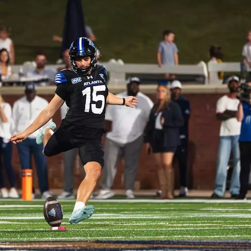 Braeden McAlister, who kicked a school-record 60-yard field goal against Marshall on Saturday, Nov. 15, 2025, was named the Sun Belt Conference Special Teams Player of the Week. (Georgia State Athletics)