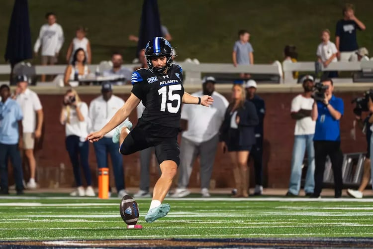 Braeden McAlister, who kicked a school-record 60-yard field goal against Marshall on Saturday, Nov. 15, 2025, was named the Sun Belt Conference Special Teams Player of the Week. (Georgia State Athletics)