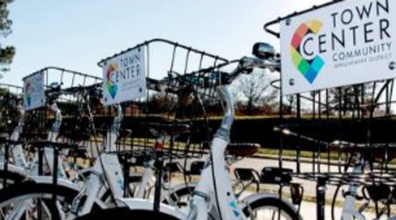 The Town Center Community Improvement District released its list of accomplishments for 2016 including a bike sharing program. Courtesy of Town Center CID