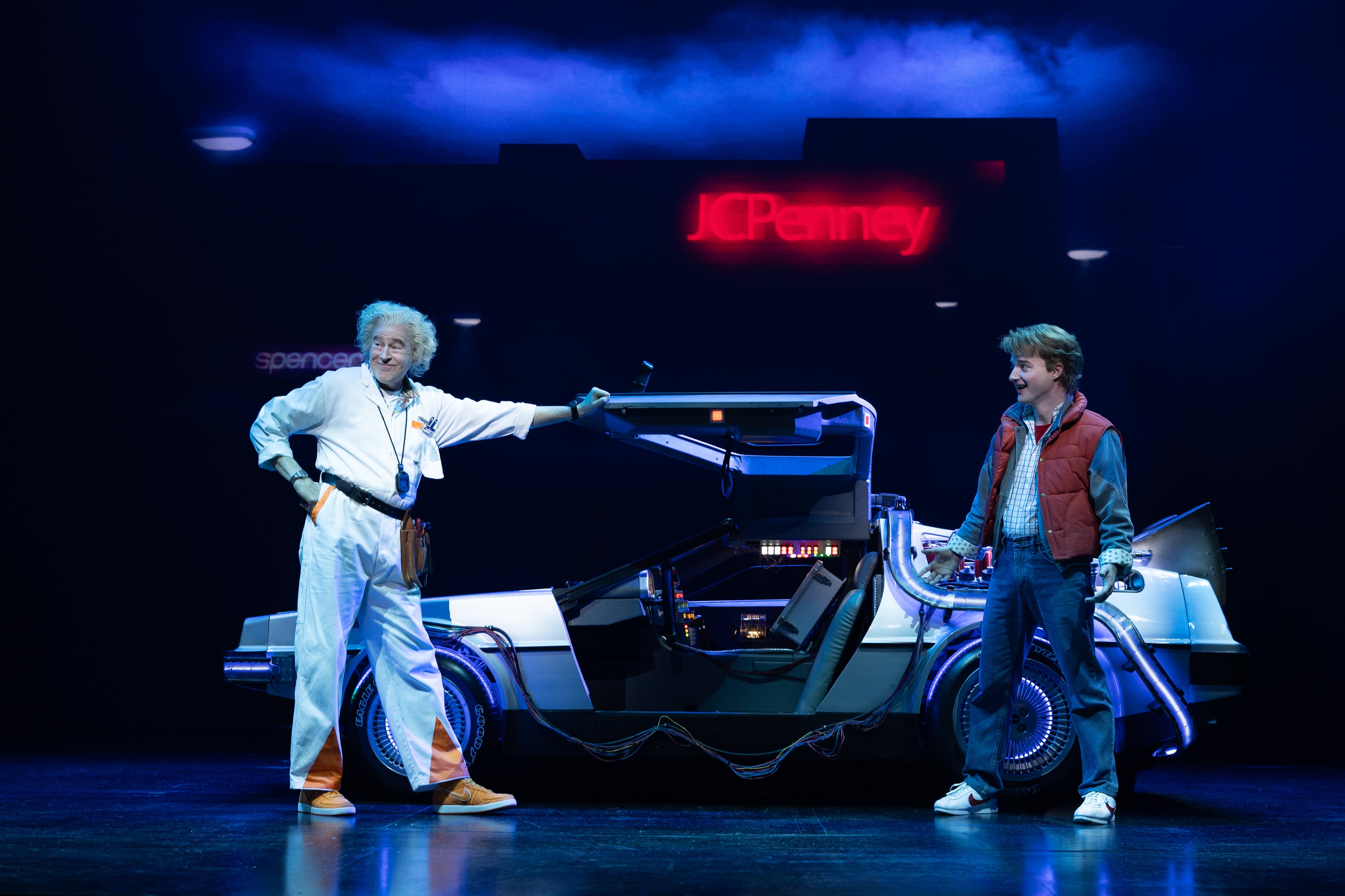 Doc Brown and Marty McFly first became iconic characters in the 1985 film "Back to the Future." Now the story has been adapted for the stage and is on national tour as a musical, and it’s coming to Atlanta. (Courtesy of McLeod9 Creative)