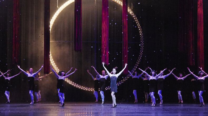 Fortuna (Rachel Van Buskirk) triumphs in David Bintley’s “Carmina Burana.” CONTRIBUTED BY KIM KENNEY, COURTESY OF ATLANTA BALLET