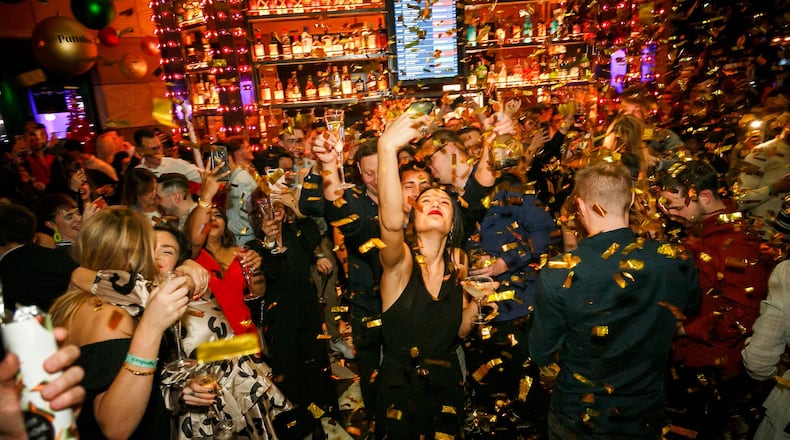 Yep, it’s midnight at Puttshack. 
Courtesy of Puttshack.