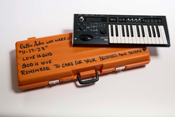 Dallas Austin synthesizer. (Courtesy of Atlanta History Center)