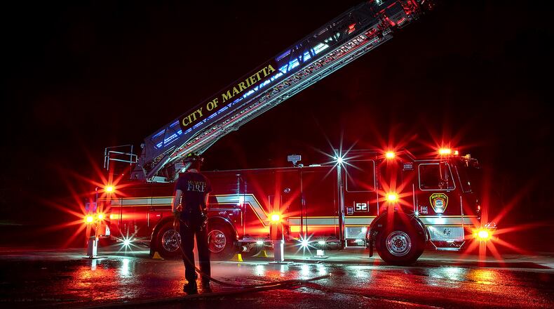Now with two new vehicles, the Marietta Fire Department is among the fewer than half of 1 percent of fire departments across the nation with the highest Class 1 designation. (Courtesy of Marietta)