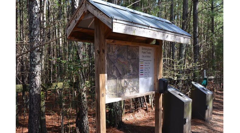 Milton’s Birmingham Park has had its 3.3 miles of trails recently rehabilitated for walkers and horseback riders. CITY OF MILTON via Facebook