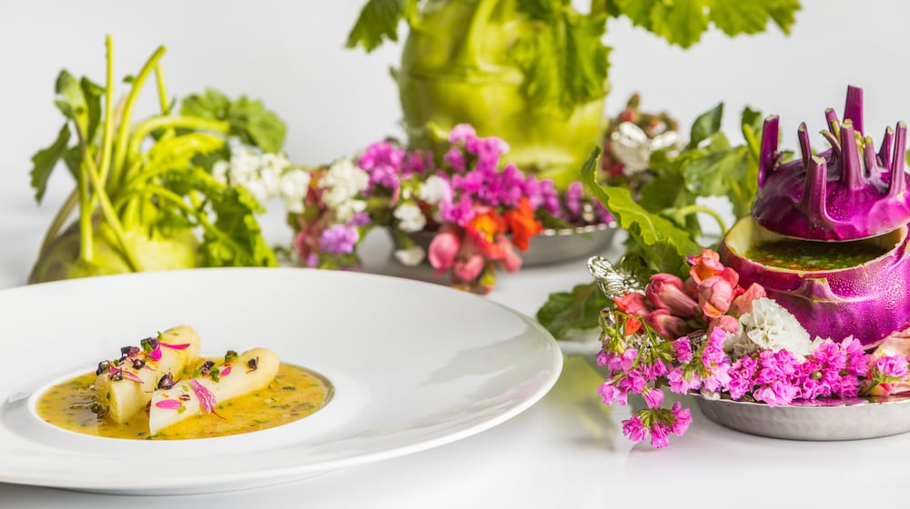 Atlas in the St. Regis Buckhead makes a point of highlighting its vegetarian and vegan tasting menus. Courtesy of Atlas