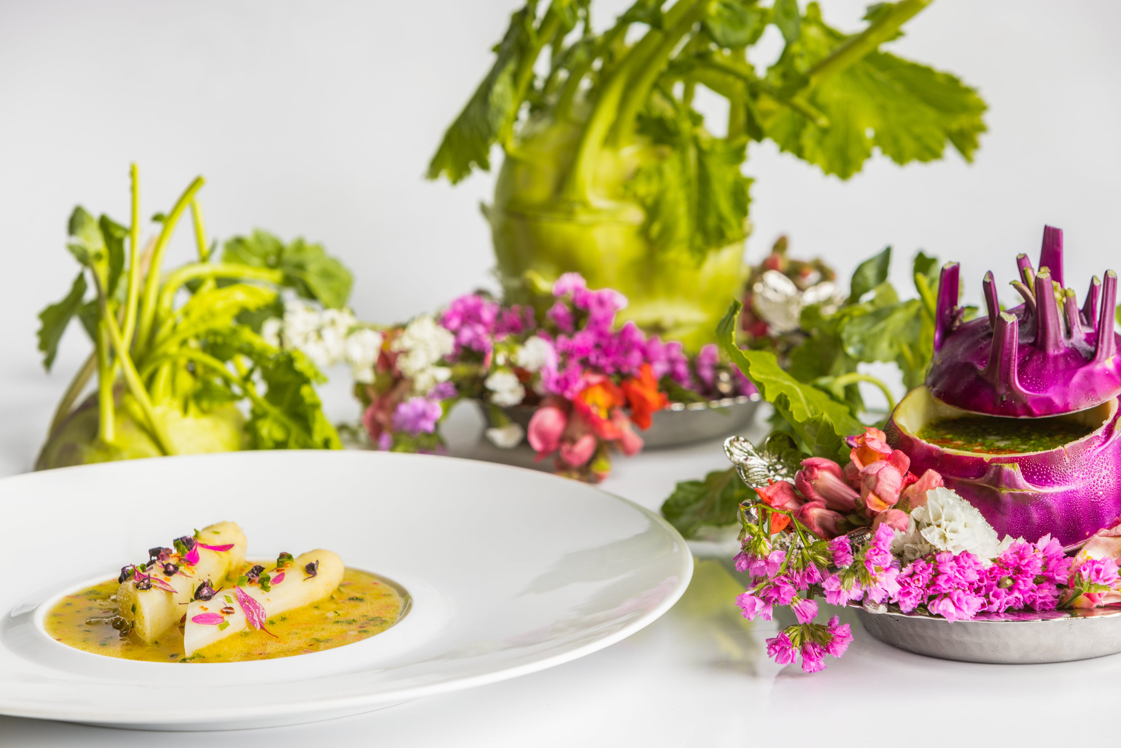 Atlas in the St. Regis Buckhead makes a point of highlighting their vegetarian and vegan tasting menu options. (Courtesy of Atlas)