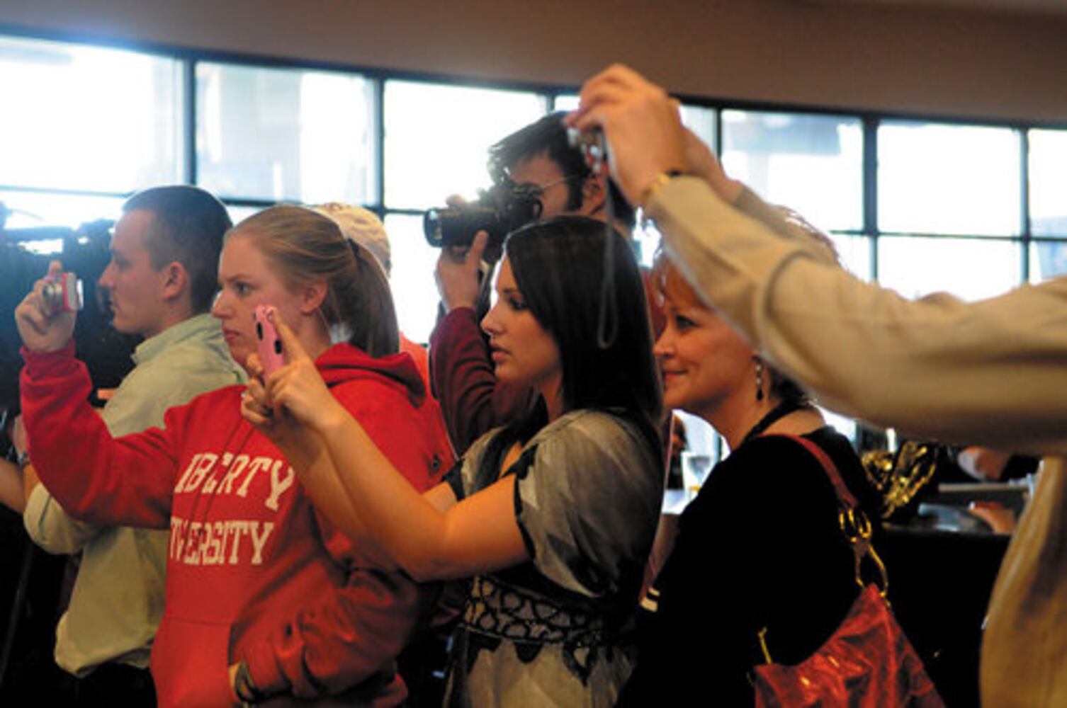 Recruits celebrate at Fox Sports Grill