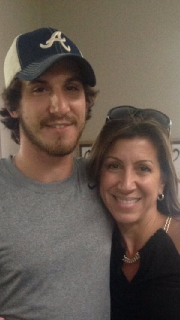 Blake Meier and his mother, Dawn Camarda. Family photo