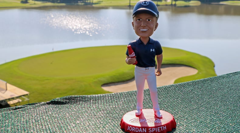 The first 2,000 fans to attend each day of The Tour Championship will receive a Jordan Spieth bobblehead figurine.