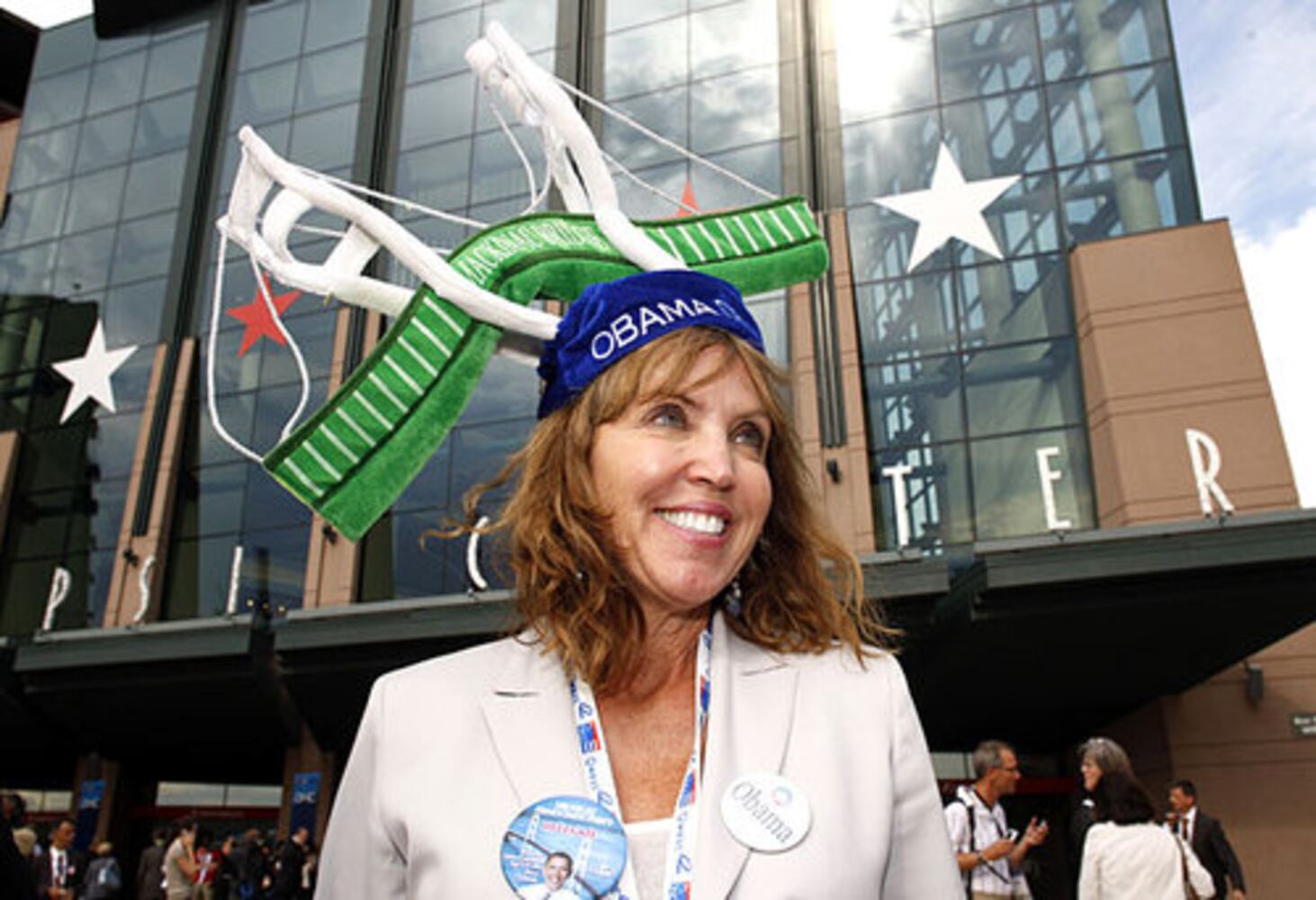 At Democratic convention, the hats are the thing