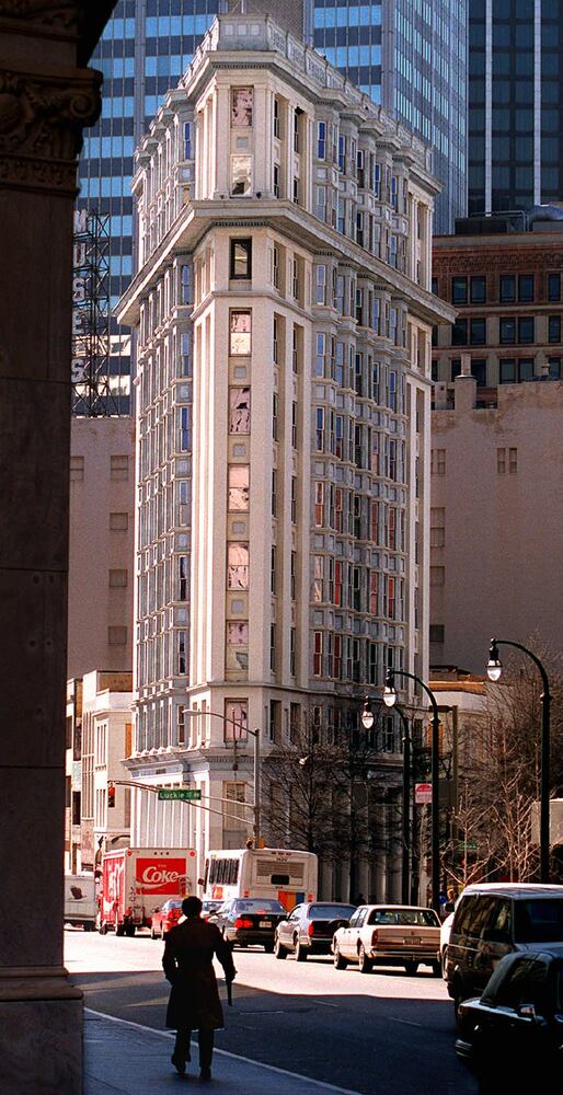 Atlanta's Flatiron Building over the years