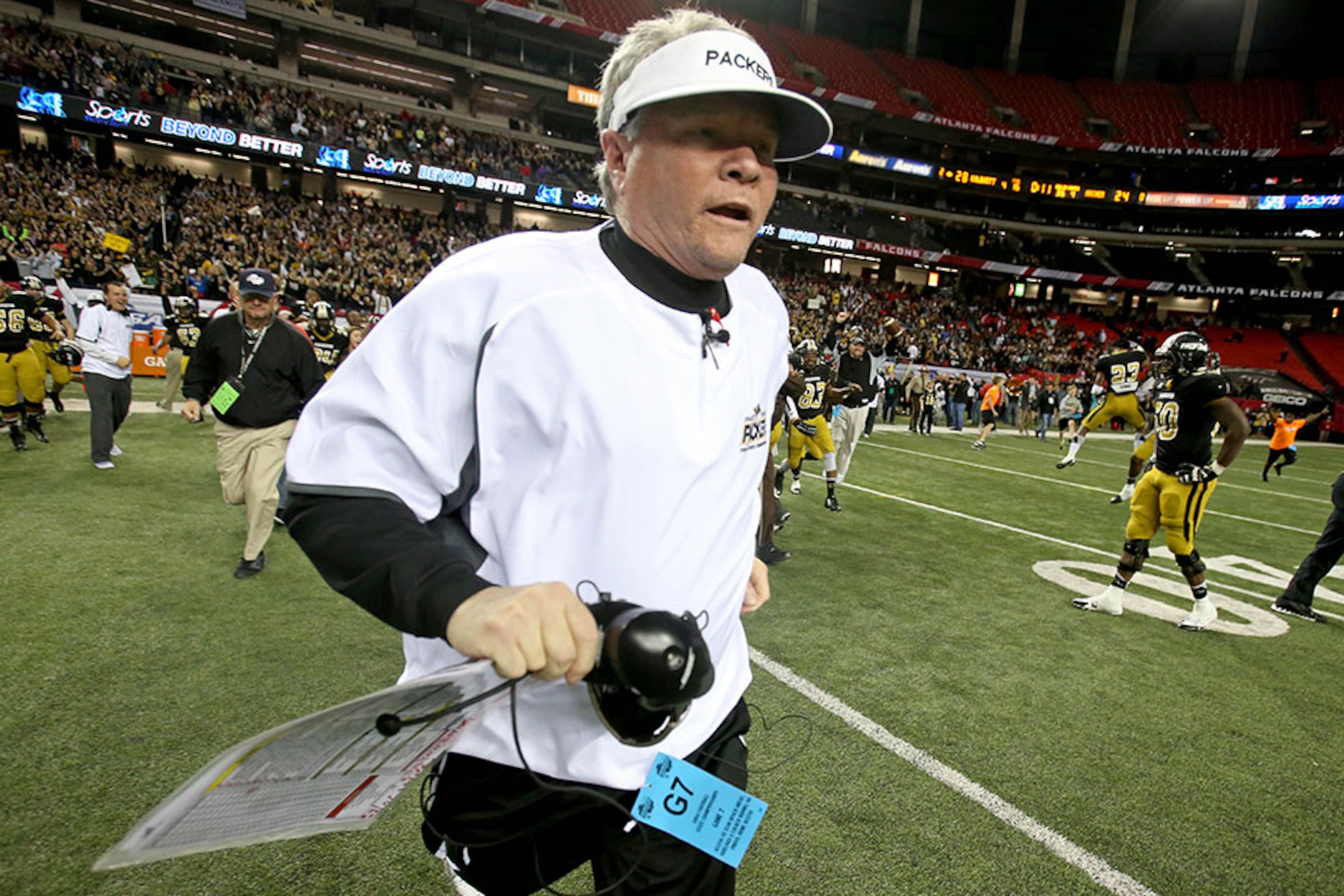 Rush Propst won his first state title since 2015 on Friday when he won the 2A Alabama state championship with his team Coosa Christian. The last time he won a title was when he was head coach at Colquitt County. (Jason Getz/AJC)